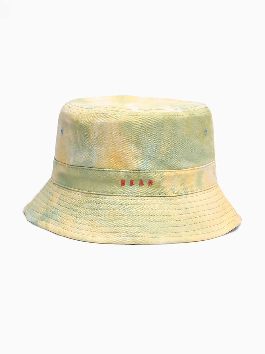 THE BEAR HOUSE Men Yellow Self Design Bucket Hat