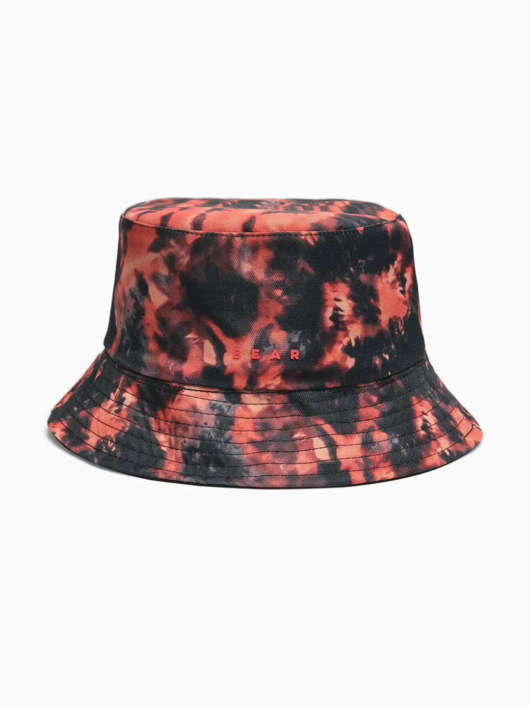 THE BEAR HOUSE Men Black Self Design Bucket Hat