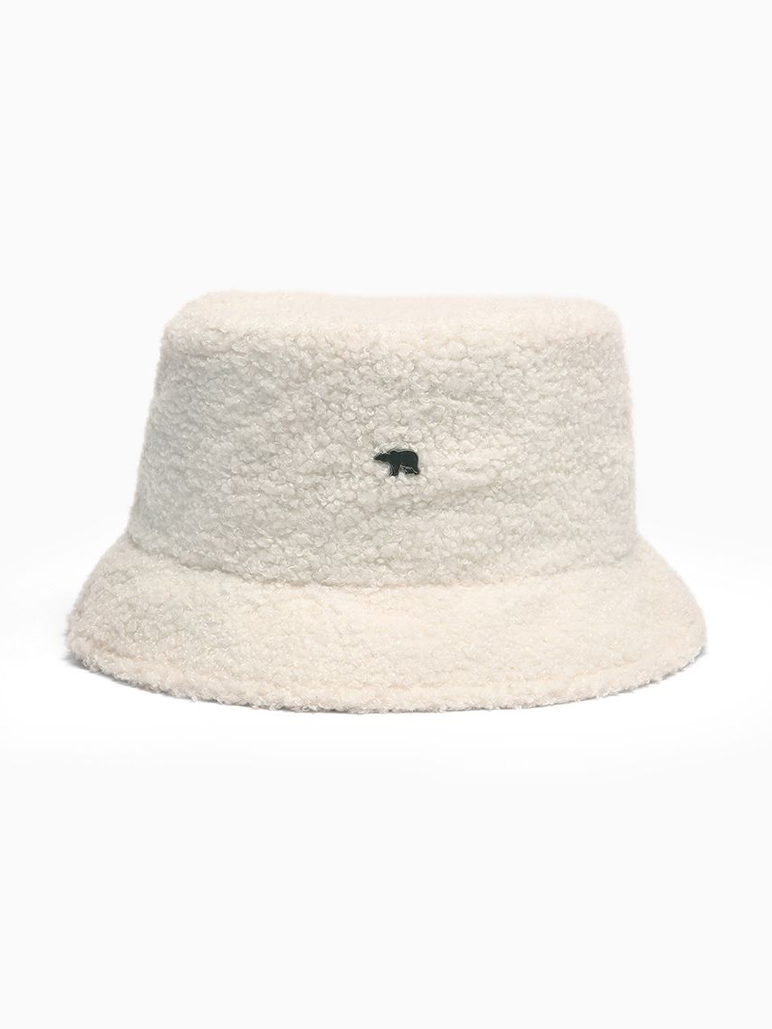 THE BEAR HOUSE Men Cream-Coloured Self Design Bucket Hat