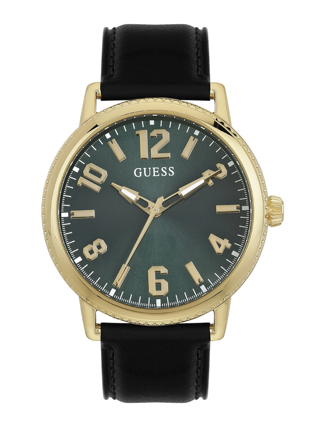 GUESS Men Leather Straps Analogue Watch - U1410G2M