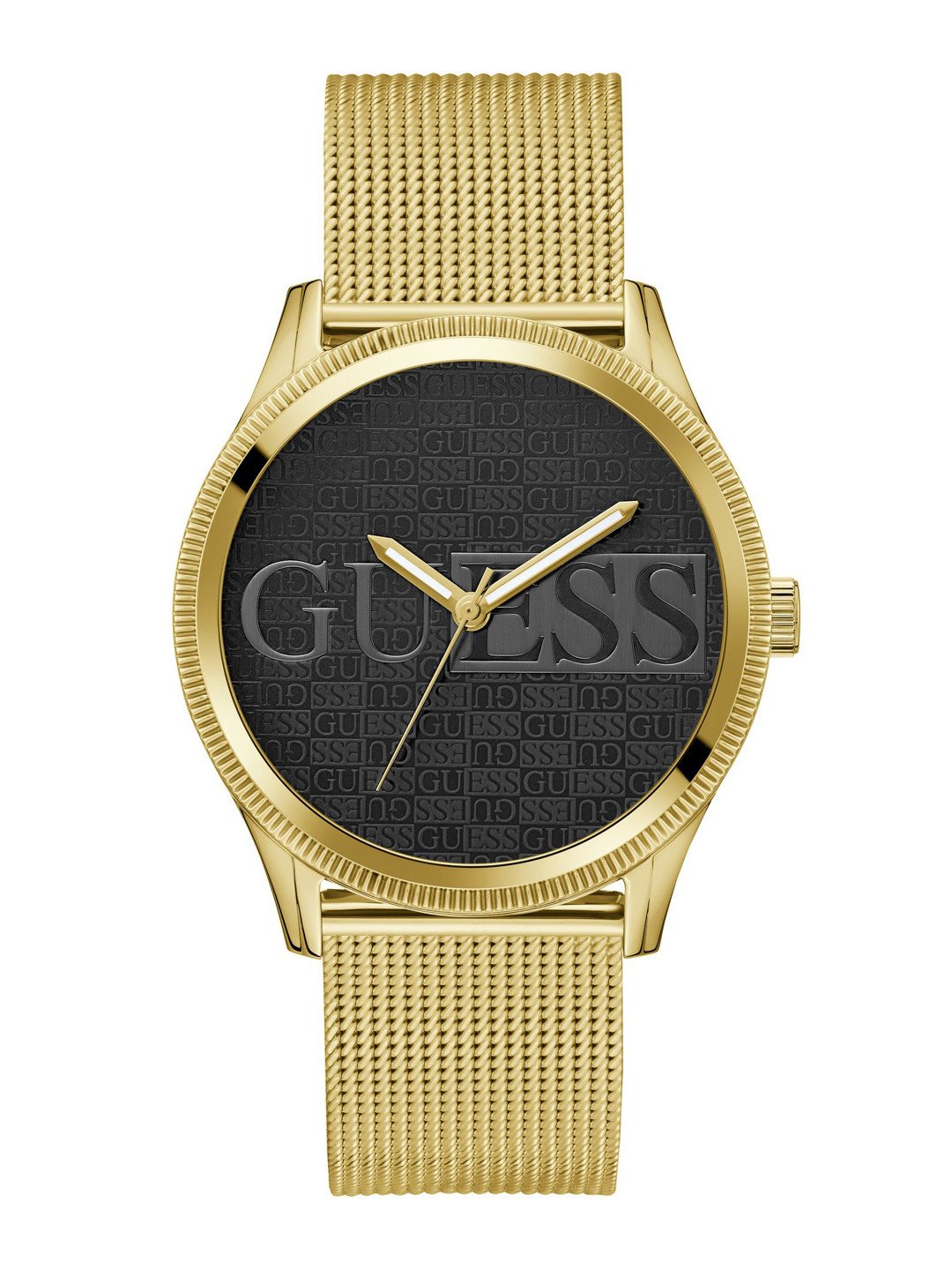 GUESS Men  Dress Reputation Brand Logo Printed Dial Analogue Watch GW0710G2