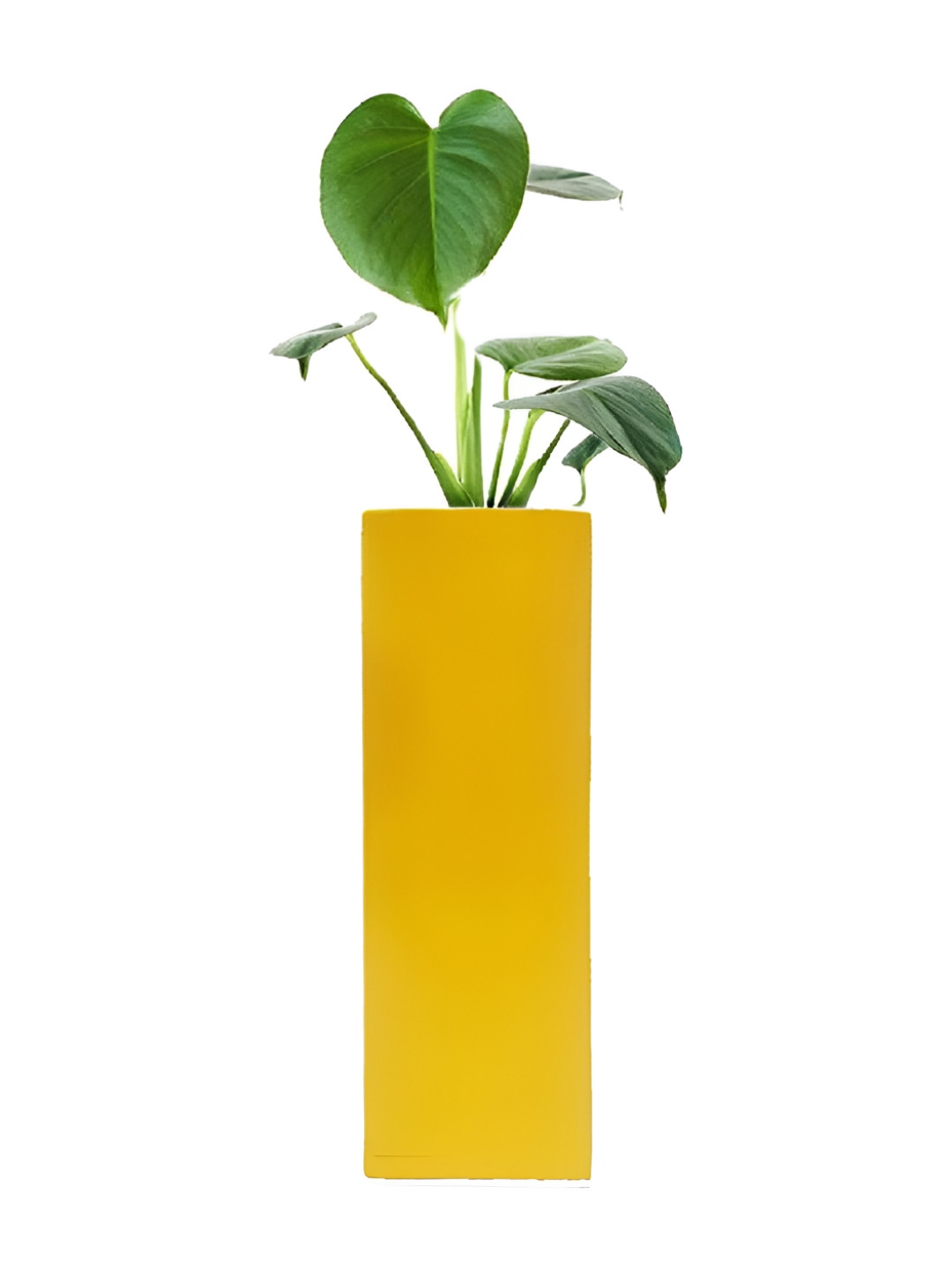VAH Kya Bat Hai !! Yellow Wooden Flower Pot Holder