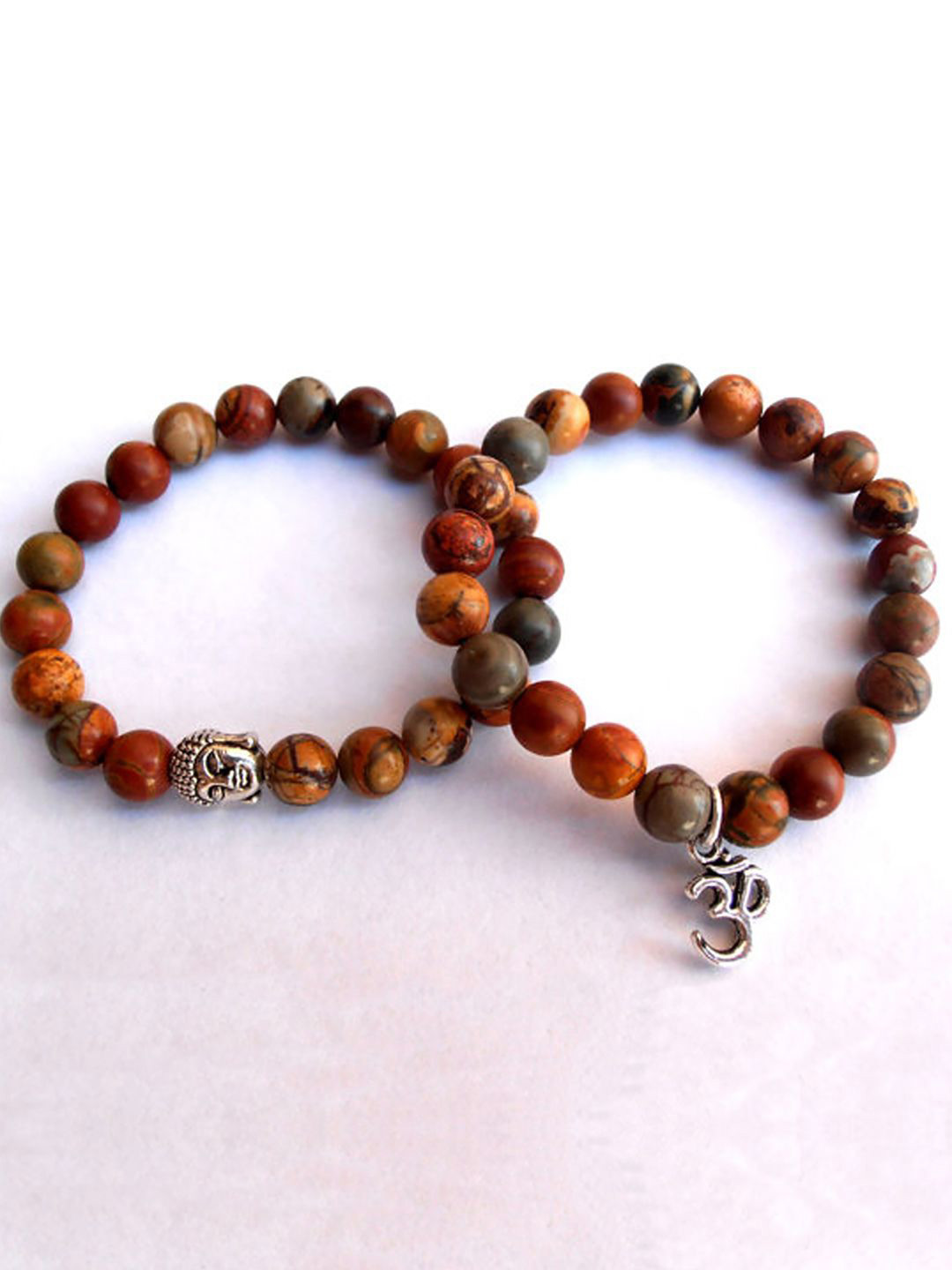 Young & Forever Unisex Set of 2 Crystals Charm Bracelet