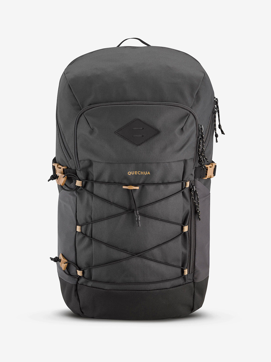 Decathlon Quechua Black 20L Hiking Backpack Padded Shoulder Straps