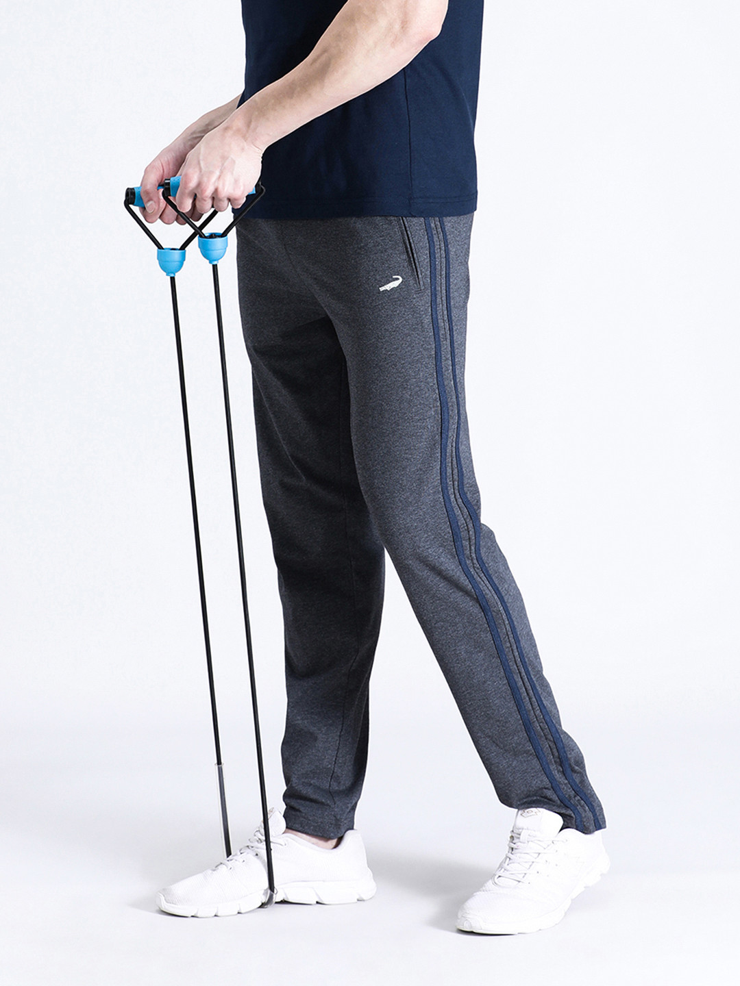 Crocodile Men Relaxed-Fit Side Strape Track Pants
