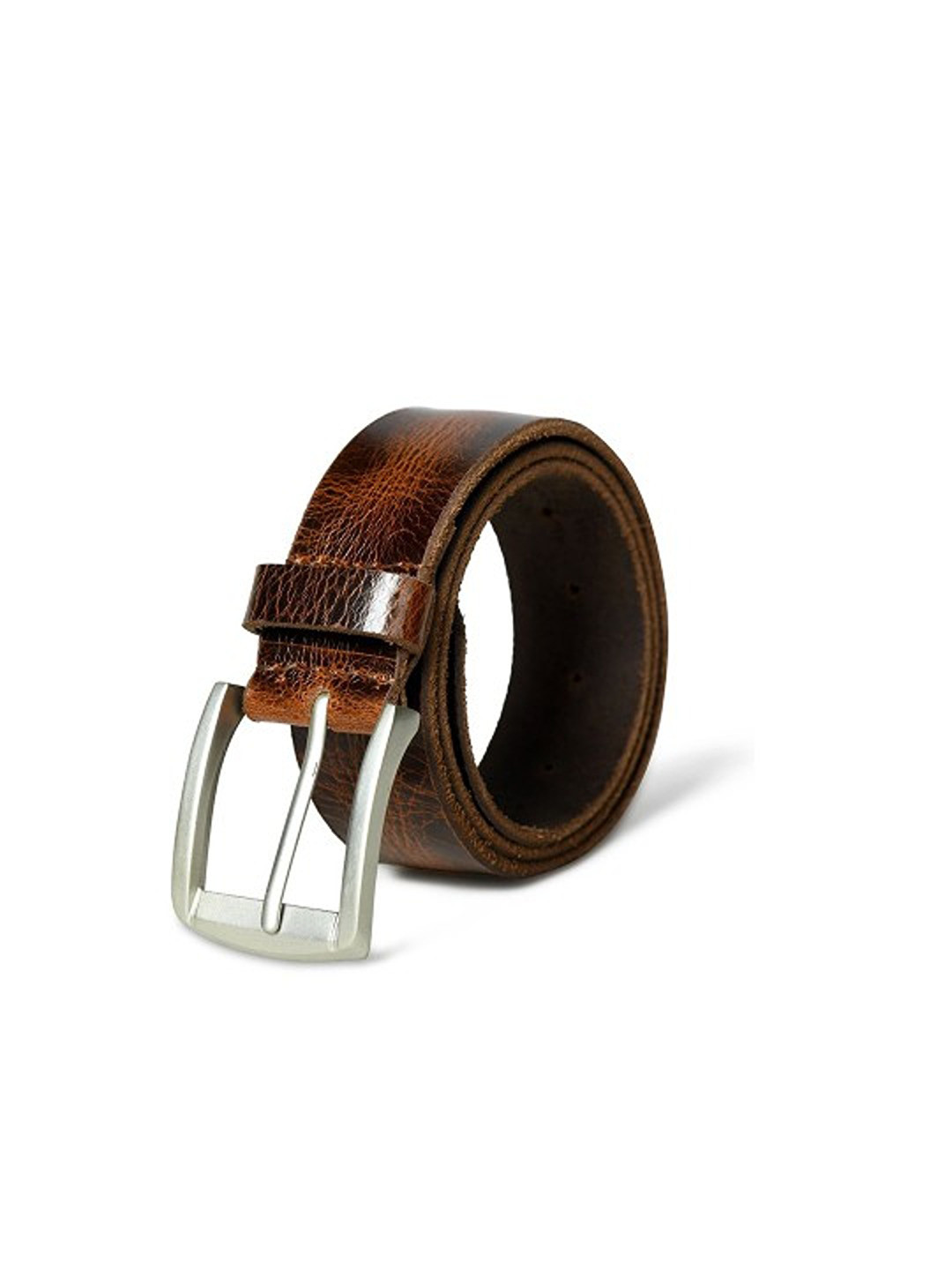 MaheTri Men Timberline Dark Brown Leather Belt