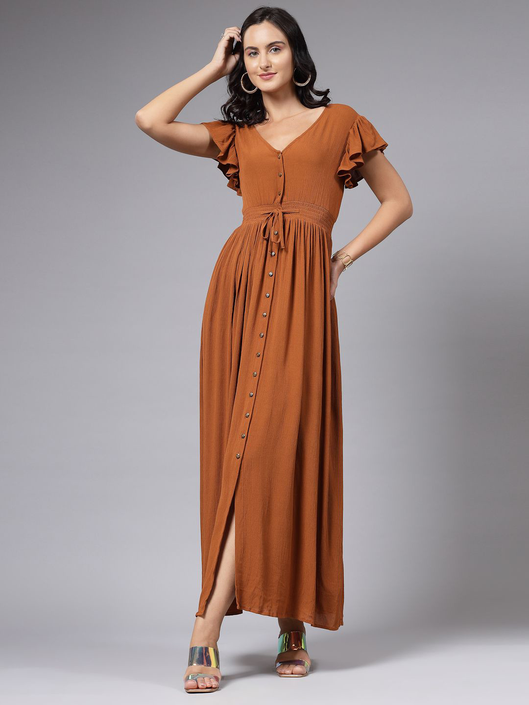 aayu Ruffled Maxi Dress