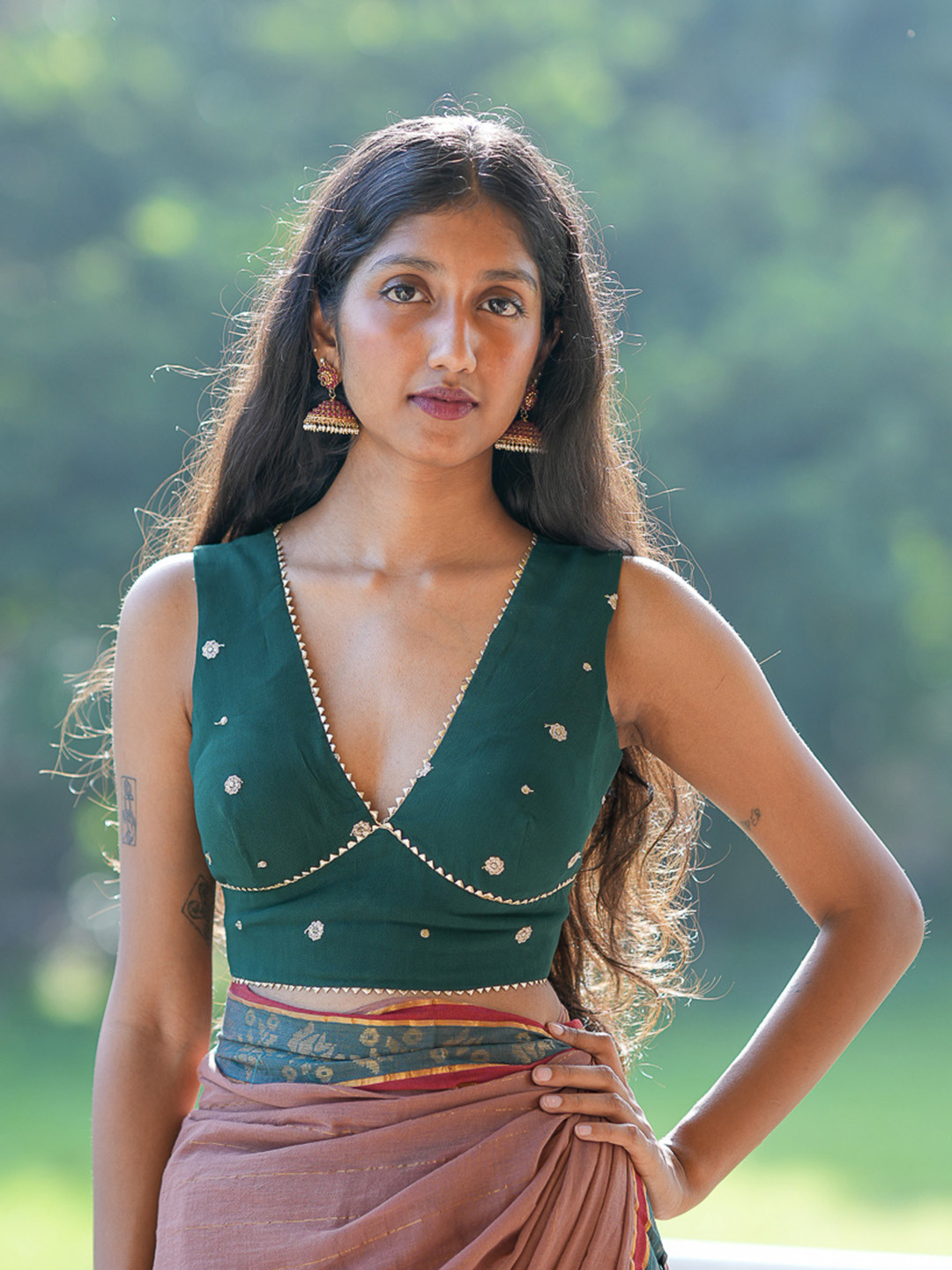 Modern Sleeveless Saree Jacket Design Sleeveless Blouse Design