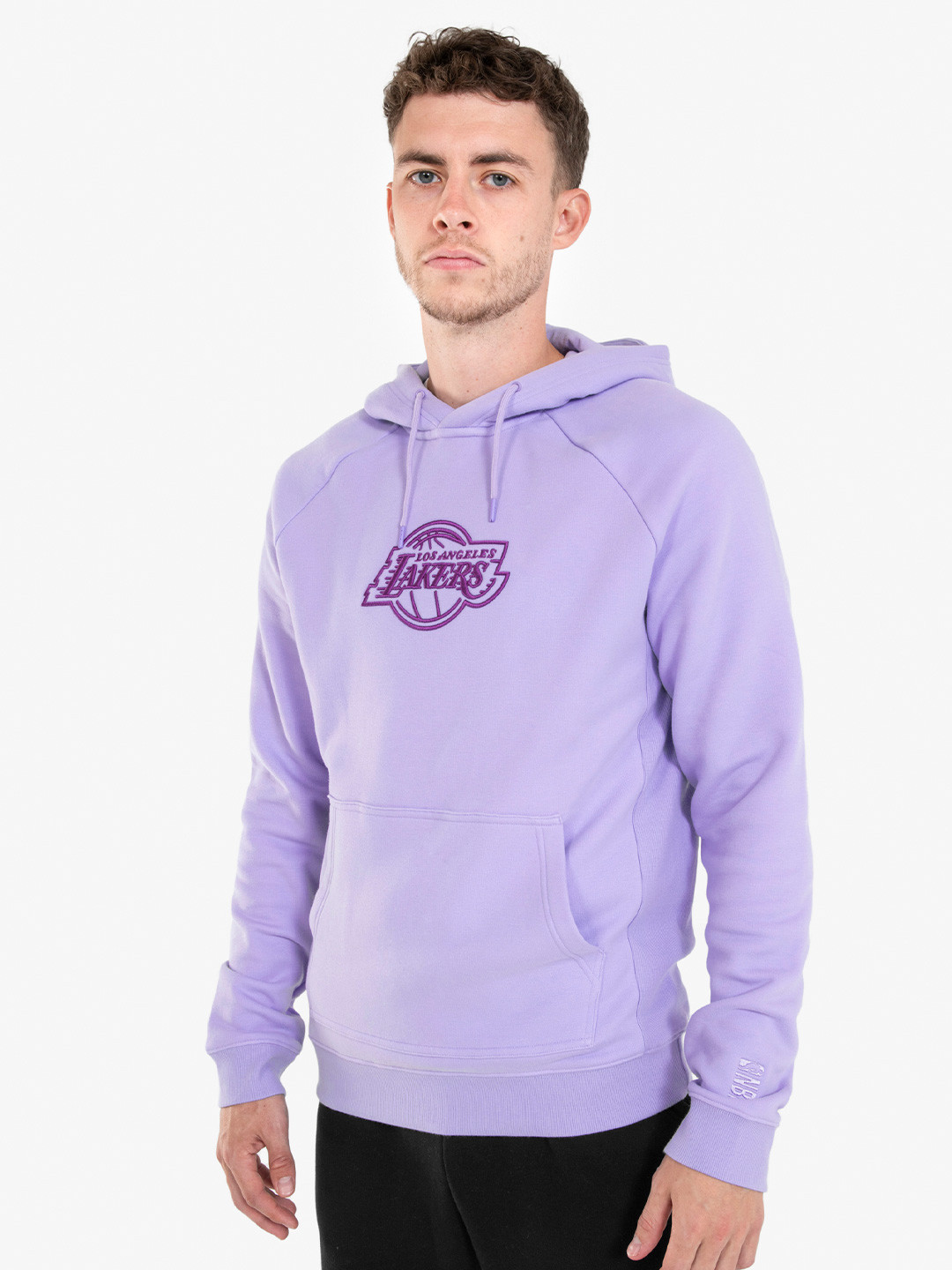 Decathlon Unisex Nba Los Angeles Lakers Embroidered Typography Hooded Sweatshirt