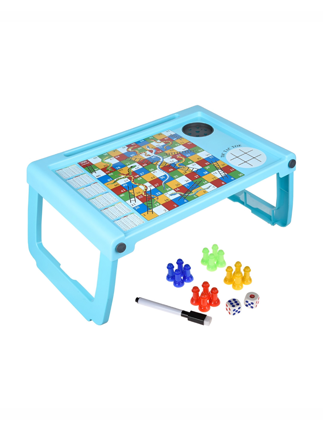 Kuber Industries Printed Foldable Laptop Table