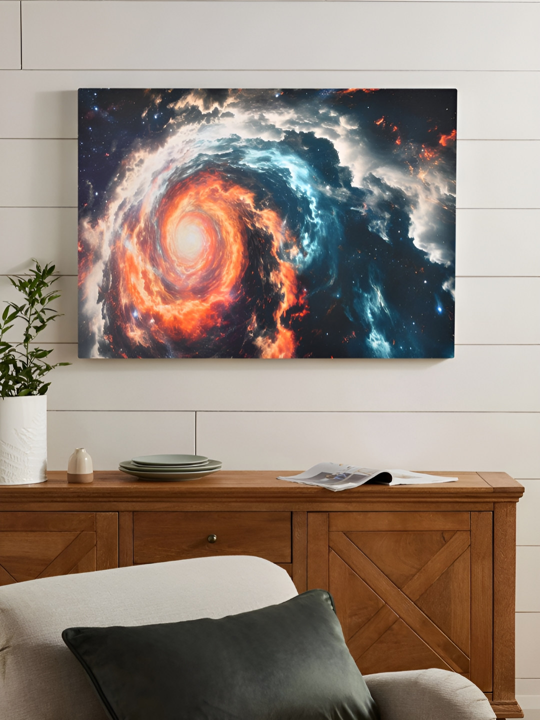 EverHOME Wood Wall Rectangle Paintings Wall Art -9.44 x 14.17 In