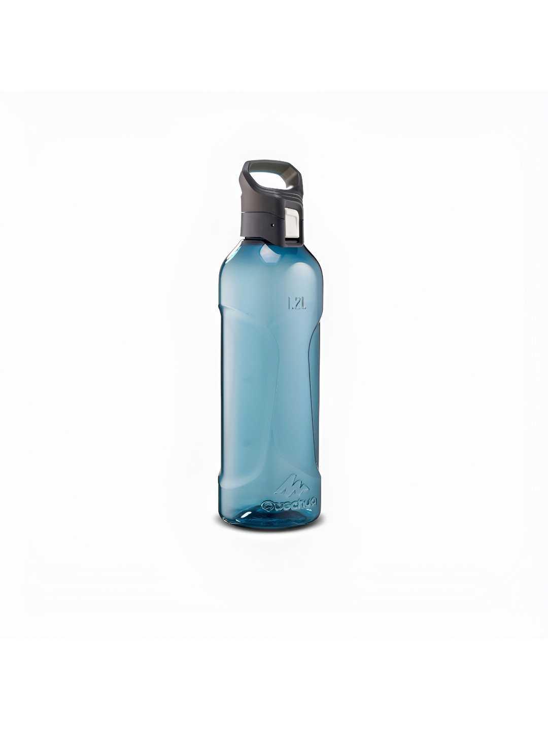 Quechua By Decathlon Quechua Blue Solid Plastic Lockable Lid Water Bottle - 1.2L