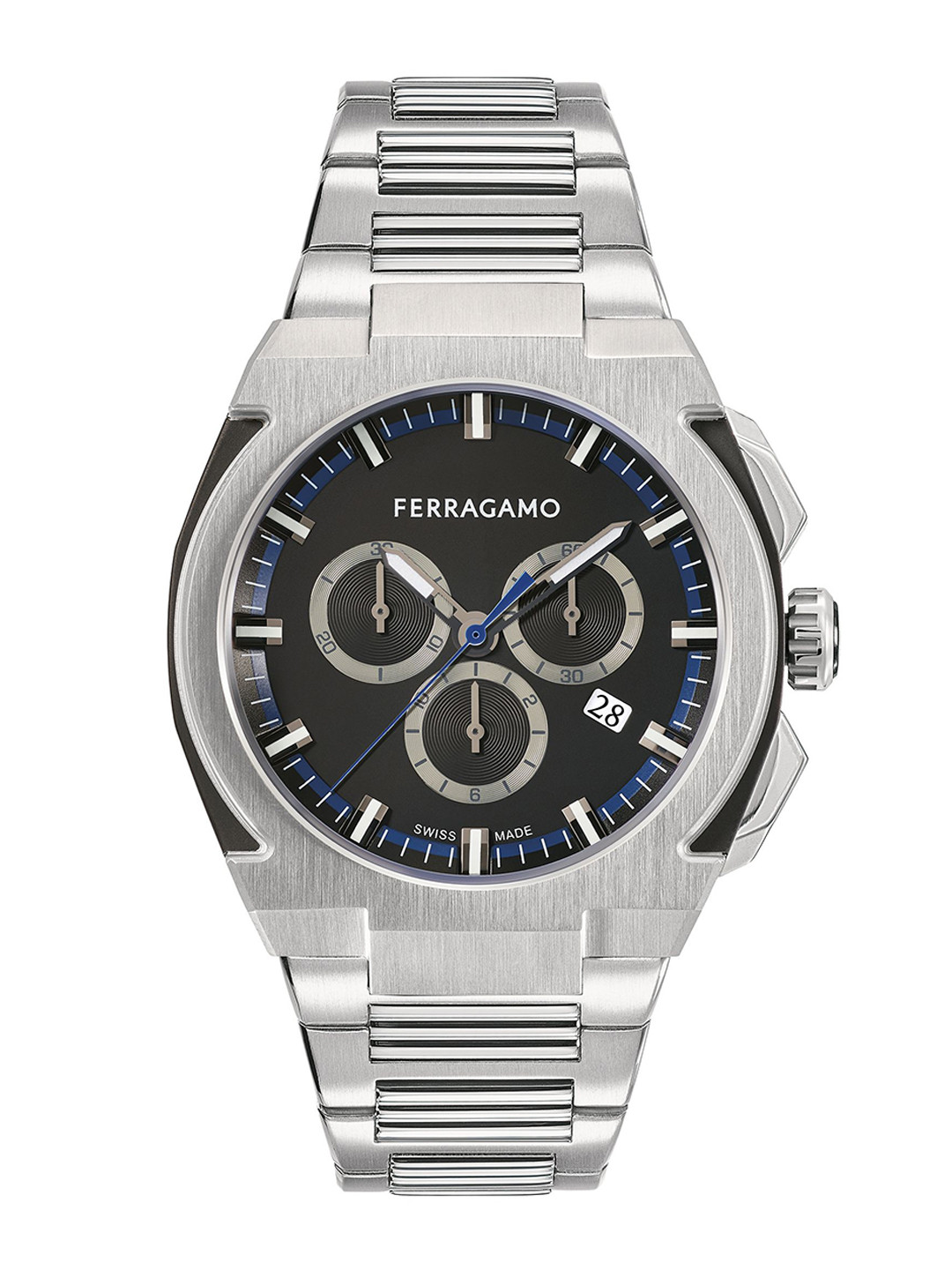 Ferragamo Men Printed Chronograph Analogue Watch SFK200223