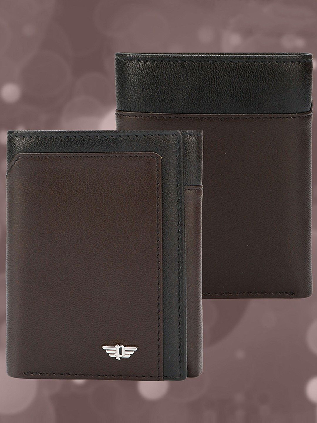 Police Men Leather Three Fold Wallet