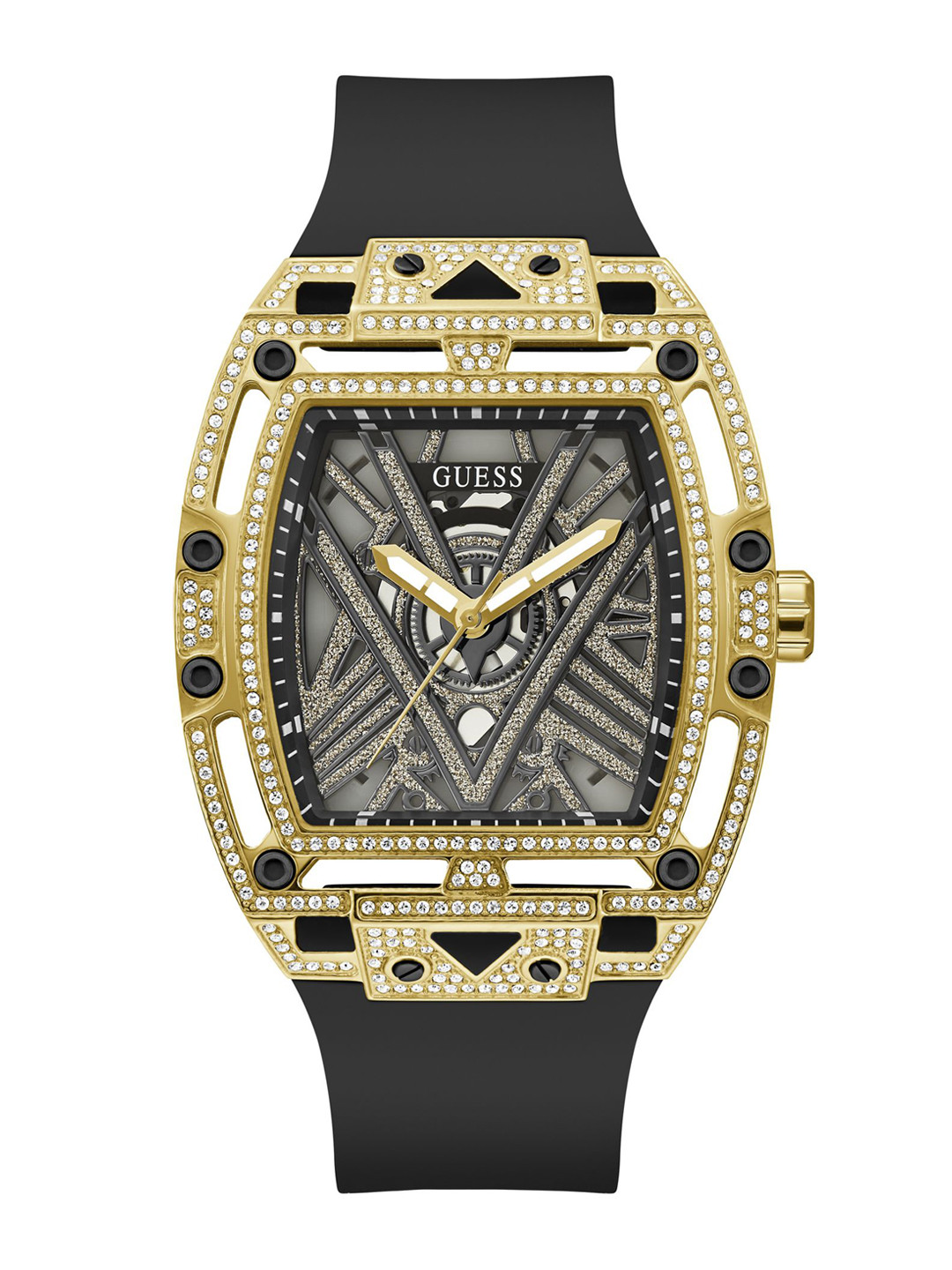 GUESS Men Trend Legend Embellished Dial Analogue Watch GW0564G1