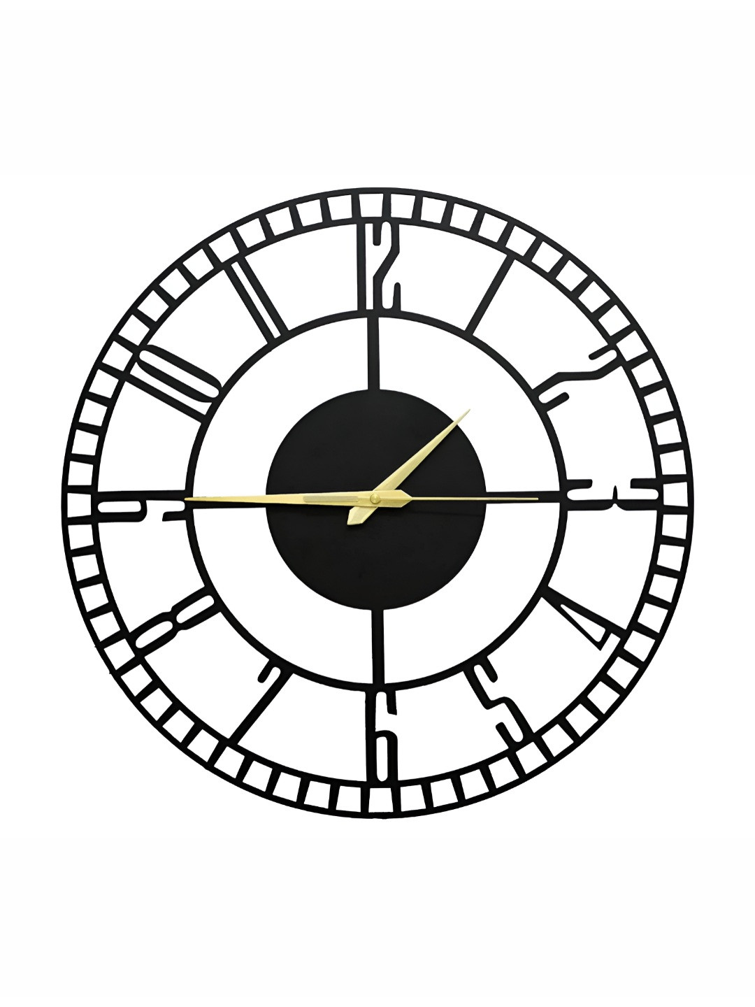 Arabs Decor Black Stylish Silent Contemporary Wall Clock