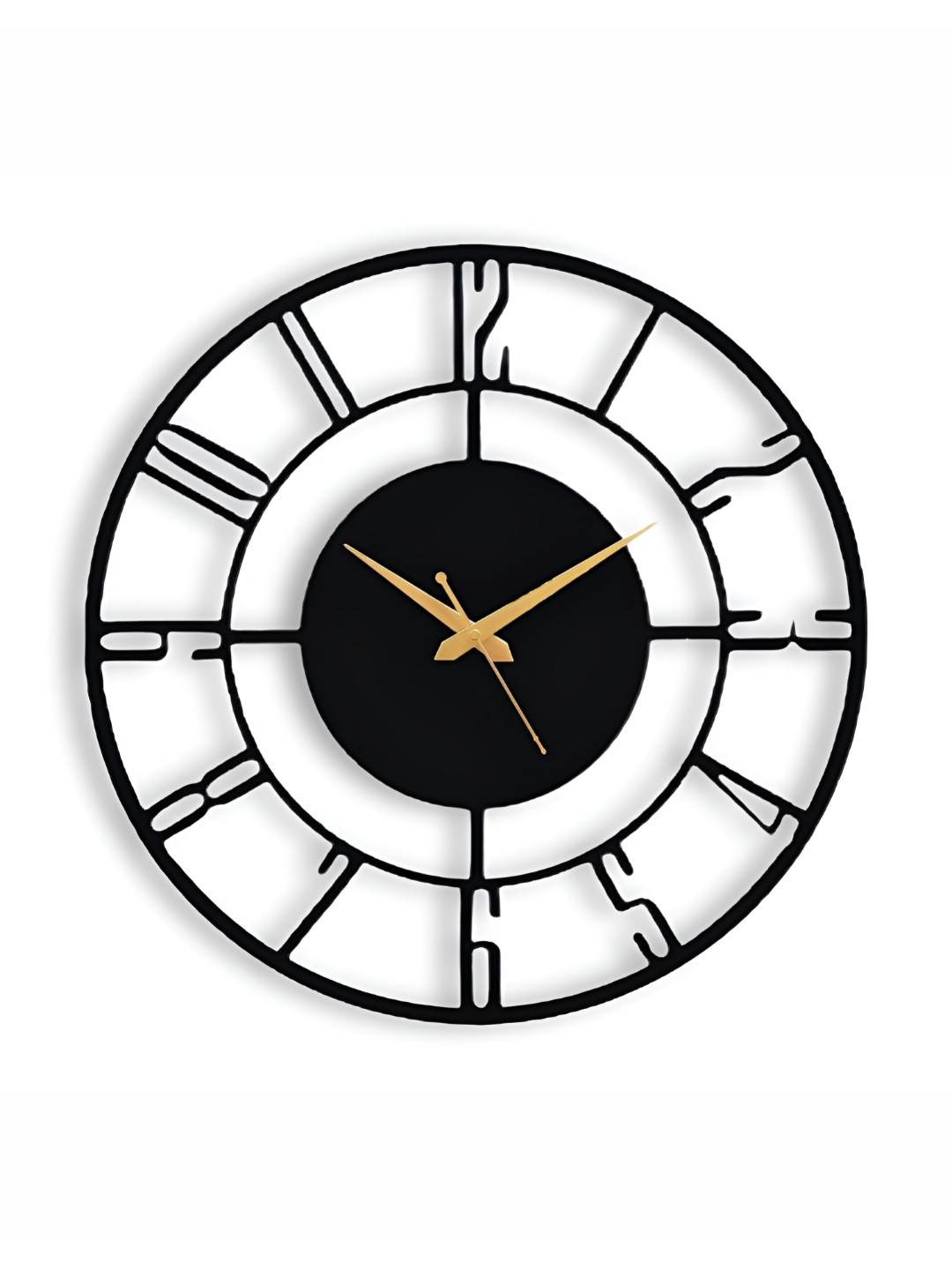 Arabs Decor Black Contemporary Wall Clock