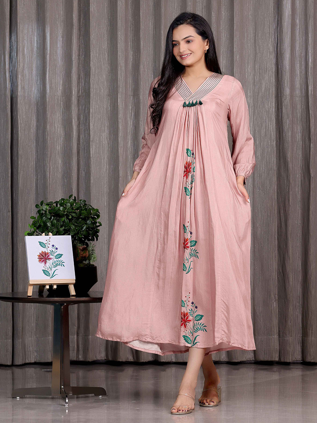 SUKRUTI DESIGN Women A-Line Maxi Dress