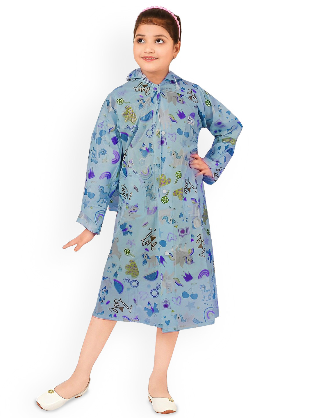 BAESD Kids Hooded Rain Jacket