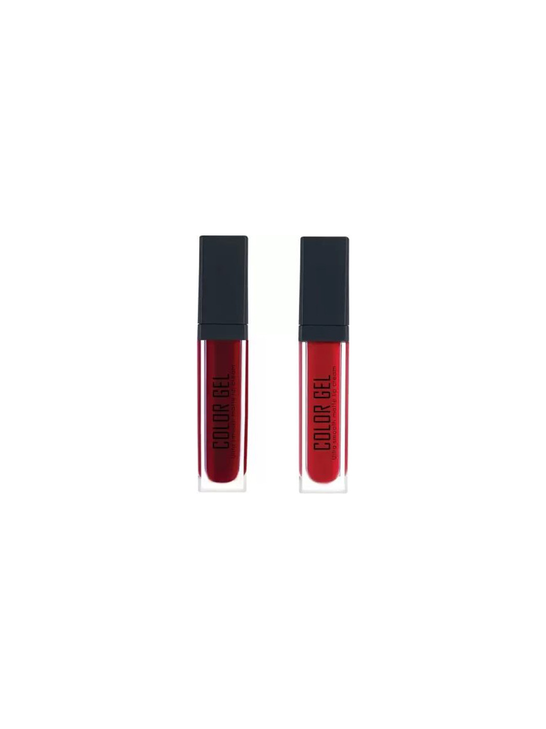 YELGO Color Gel Set Of 2 Liquid Lipstick-5ml Each-Red -Maroon