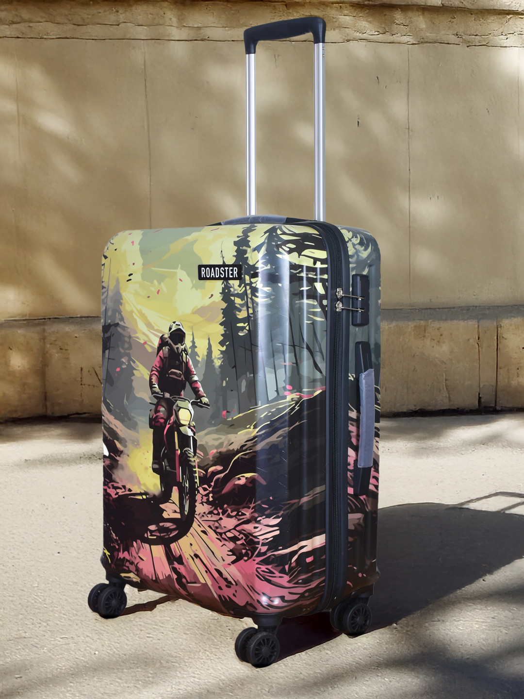 Roadster Rider-Nightview Printed Cabin Trolley Suitcase - 20 inch - 37 L