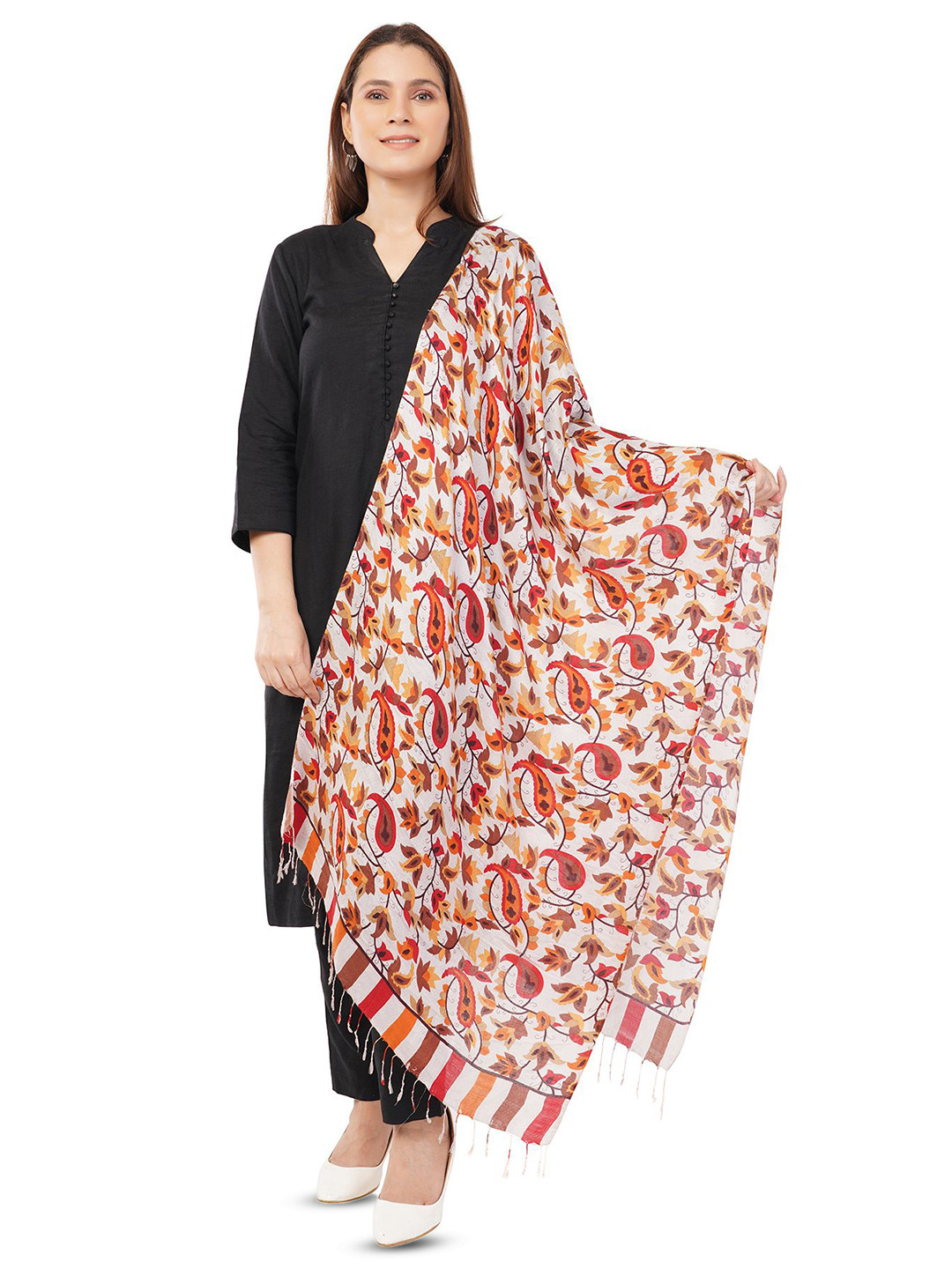 Rhe-Ana Women Paisley Printed Stole