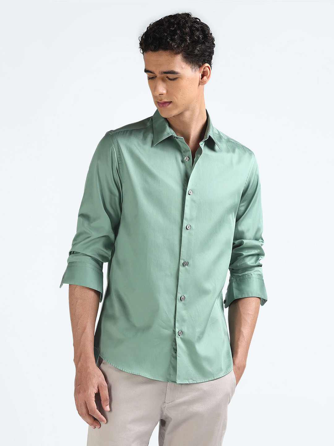 Flying Machine Men Slim Fit Opaque Casual Shirt