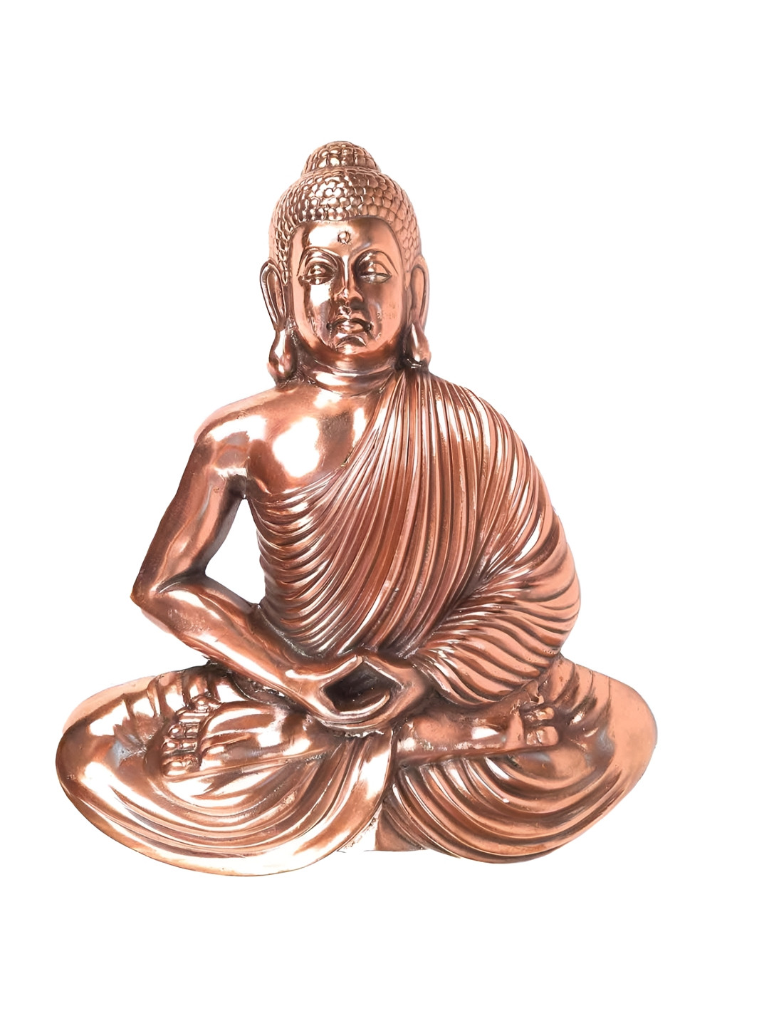 apka mart Brown Metal Buddha Wall Hanging