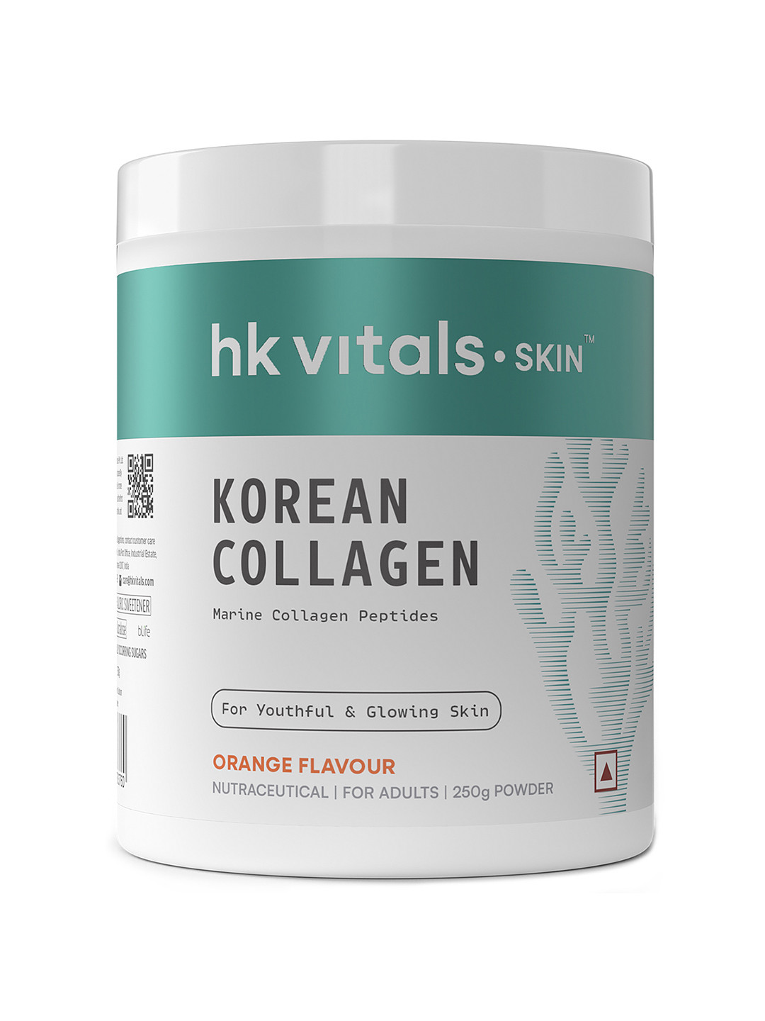 HK VITALS Pure Korean Skin Marine Collagen Powder- Orange Flavour  - 250 g