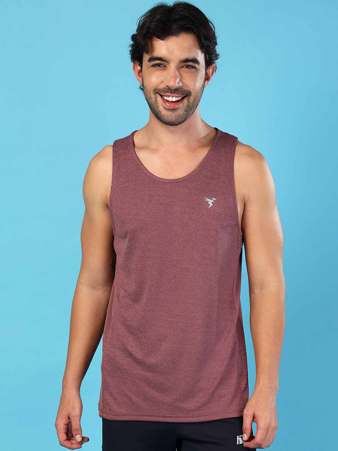 Technosport Men Slim Fit Round Neck Sports Innerwear Vest