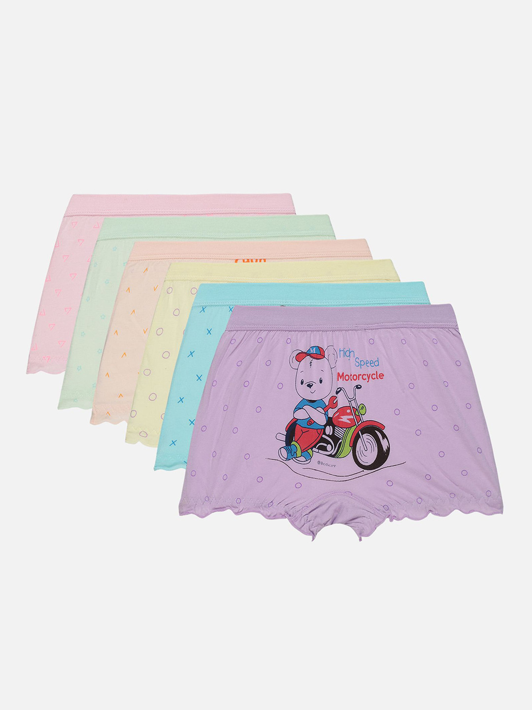 Bodycare Kids Pack Of 6 Assorted Anti Bacterial Cotton Briefs KIA320-PK004__P6