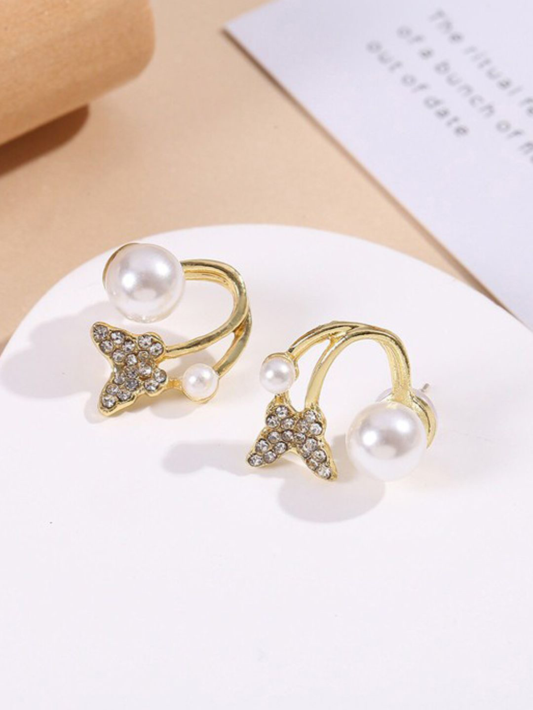 Softwrap Gold-Plated Stainless Steel Animal Shaped Ear Cuff Earrings