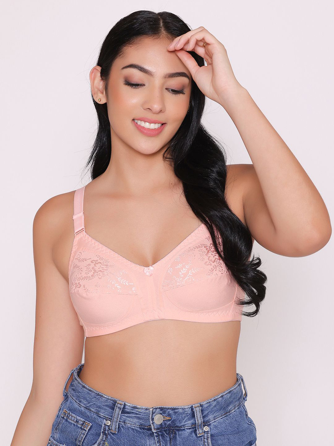 INKURV Women Floral Full Coverage Non-Padded Non-Wired Everyday Bra