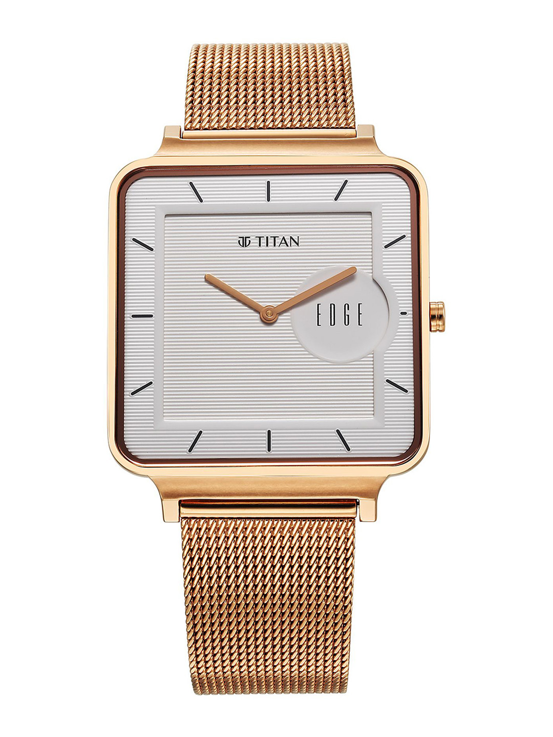 Titan Men Dial & Stainless Steel Bracelet Style Straps Analogue Watch 10017WM01