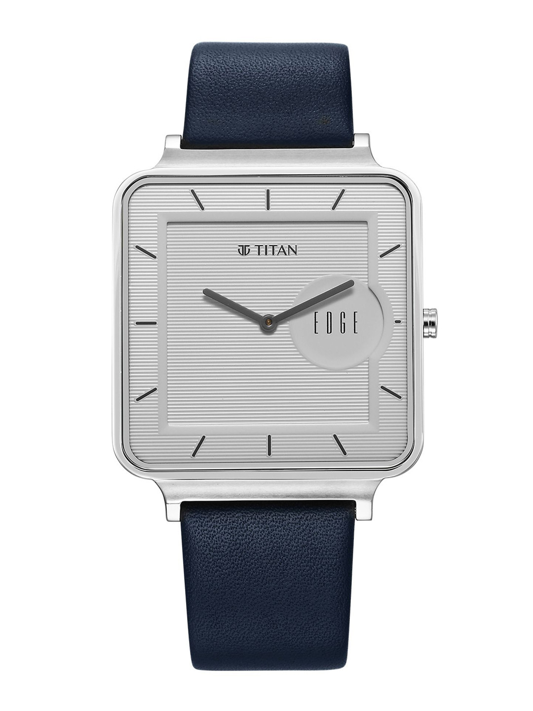 Titan Men Textured Dial & Leather Straps Analogue Watch 10017SL01