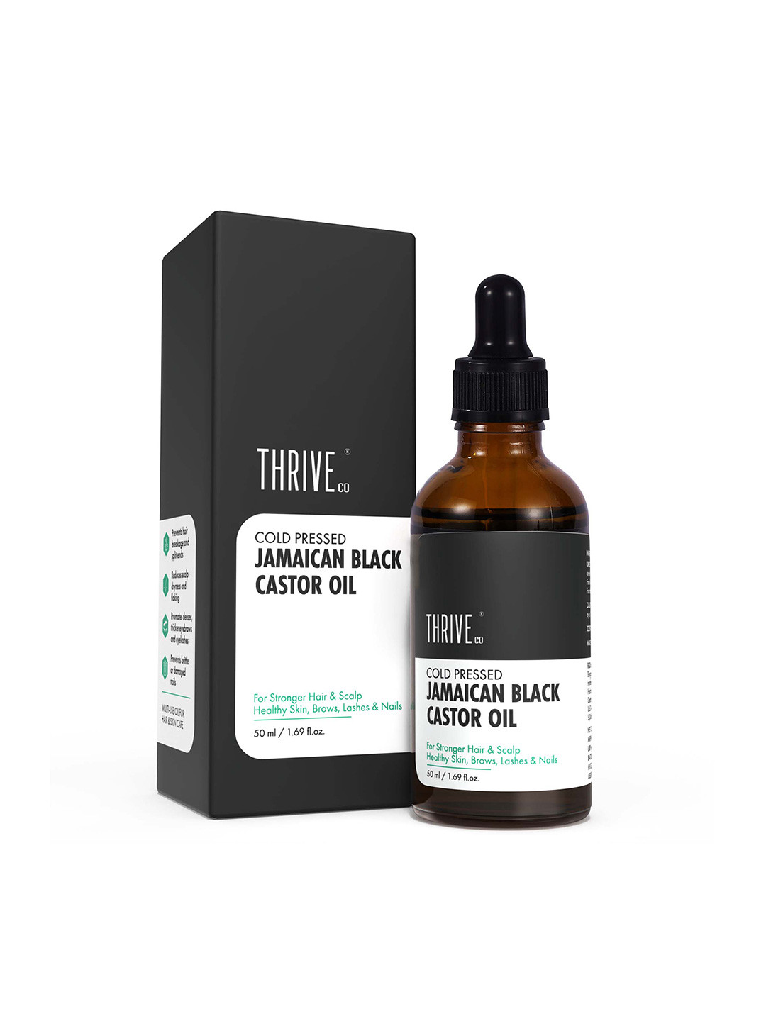 Thriveco Cold-Pressed Jamaican Black Castor Oil - 50 ml