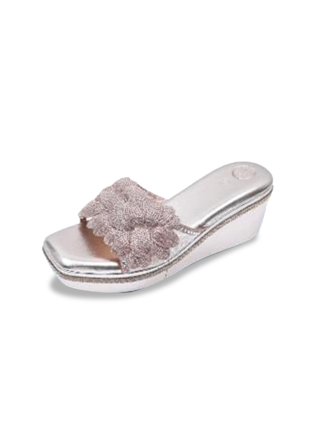 Sana K Luxurious Footwear Embellished Wedges