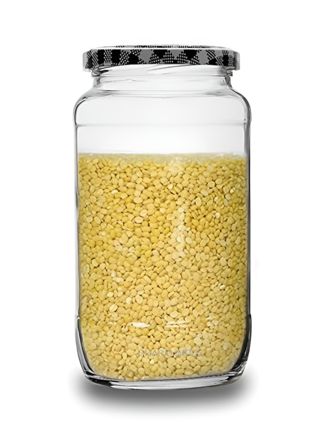Tyche Enterprises Piramal Transparent Glass Dishwasher Safe Screw Top Canister-1L