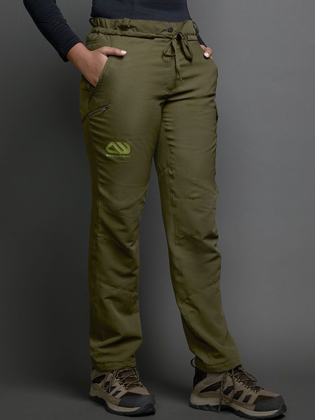 ADVENTURE WORX Women Relaxed Non Iron Cargos Trousers