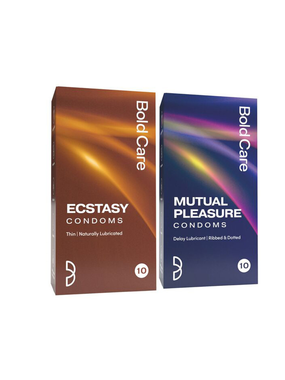 Bold Care 404 Mutual Pleasure & 404 Ecstasy Condoms - 10Pcs Each