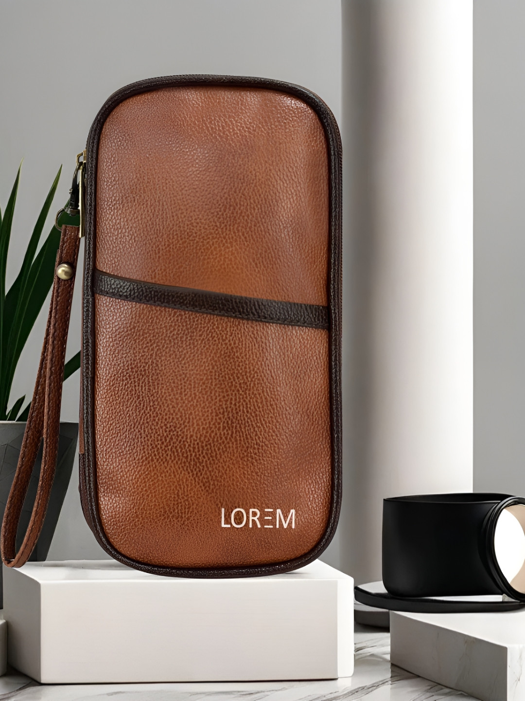 LOREM Tan Set of 1 Water Resistant Handbag Organiser Organisers