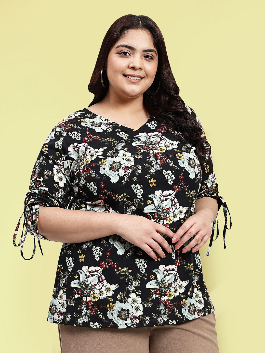 wild U Floral Print Top