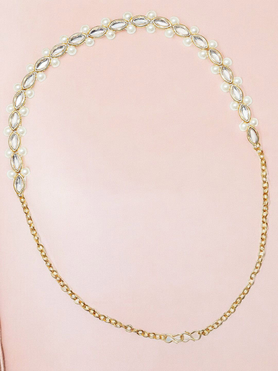 OOMPH Kundan Studded Head Chains Head Jewellery