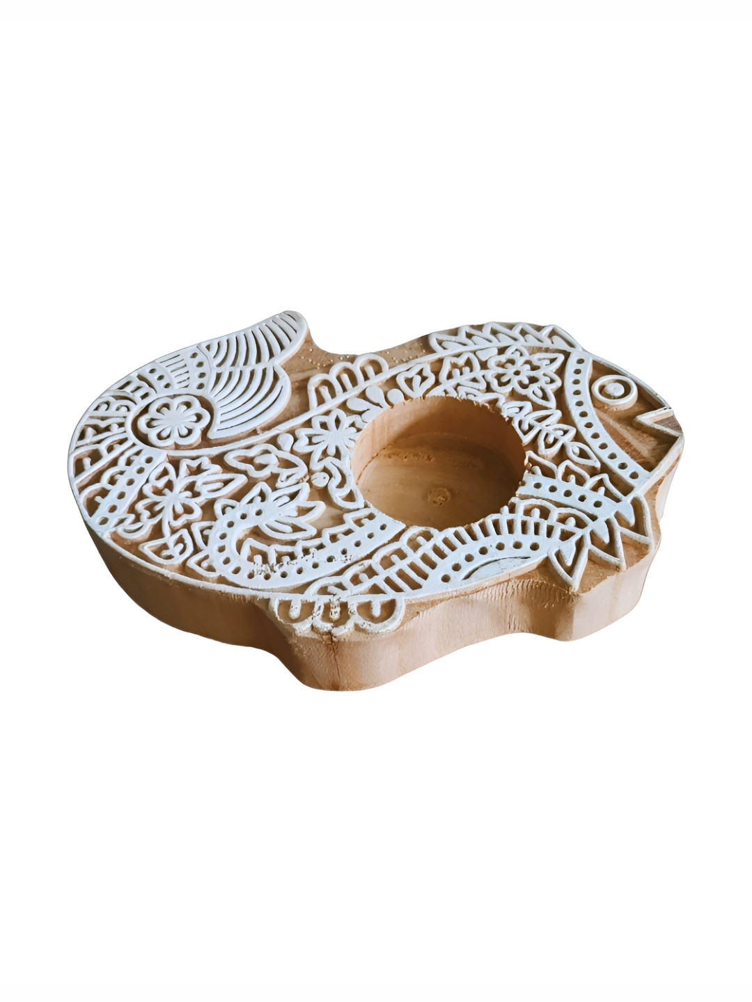 Kottanz Camel Brown & White Candle Holder