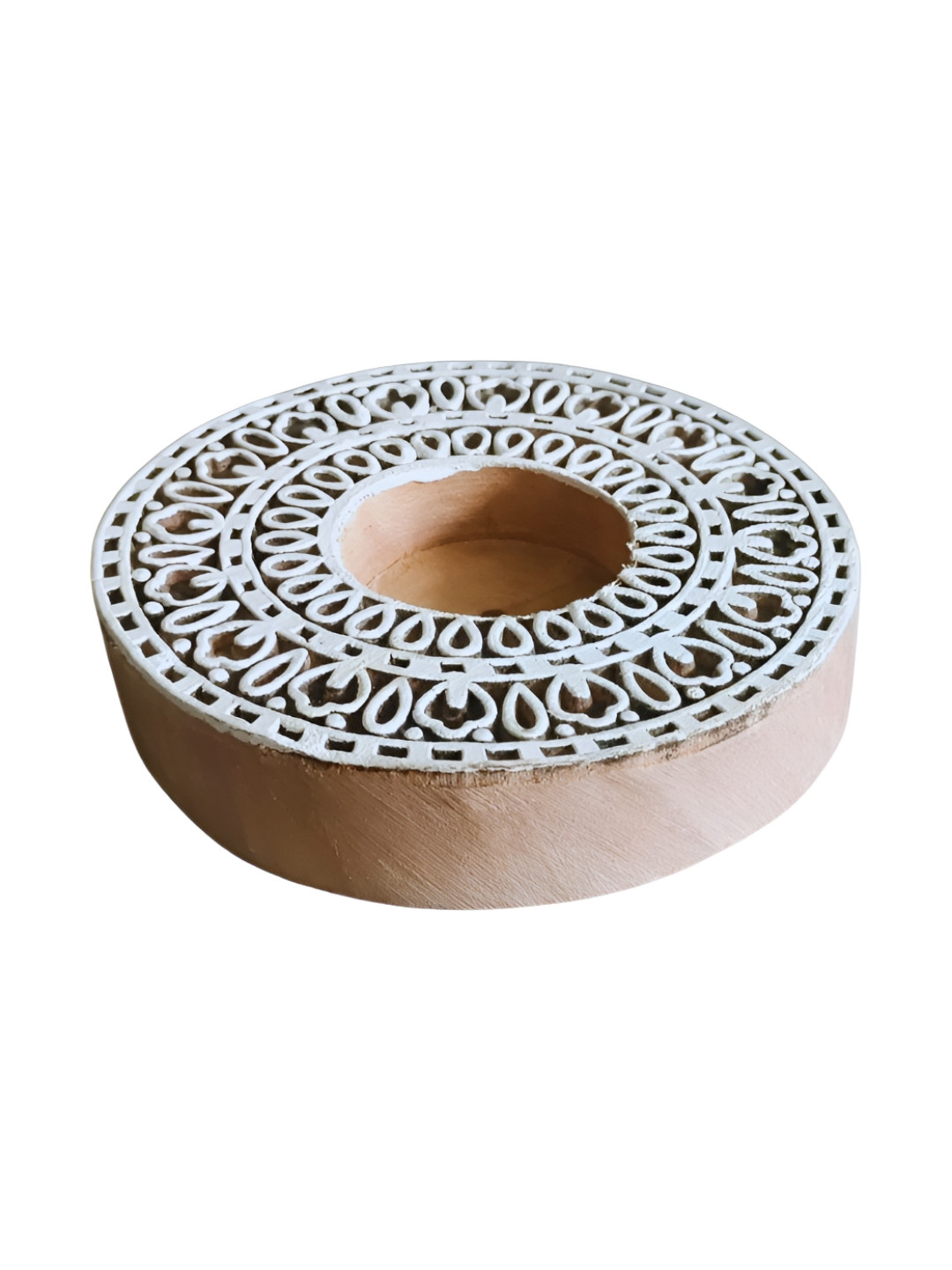 Kottanz Camel Brown & White Candle Holder