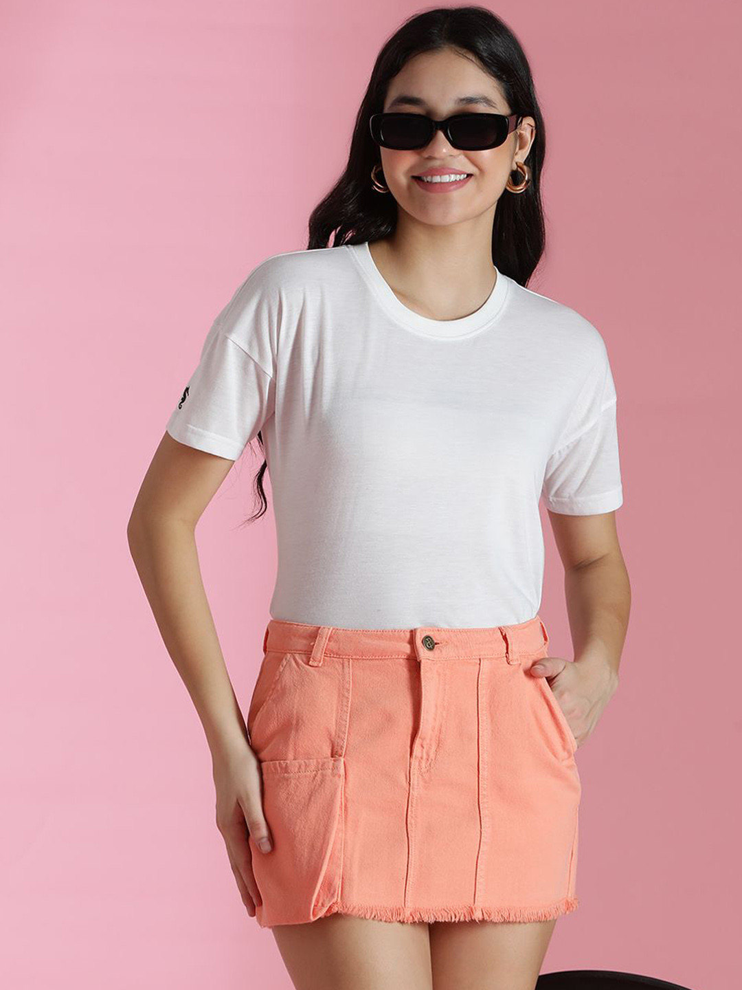 TALES & STORIES Straight Mini Skirt