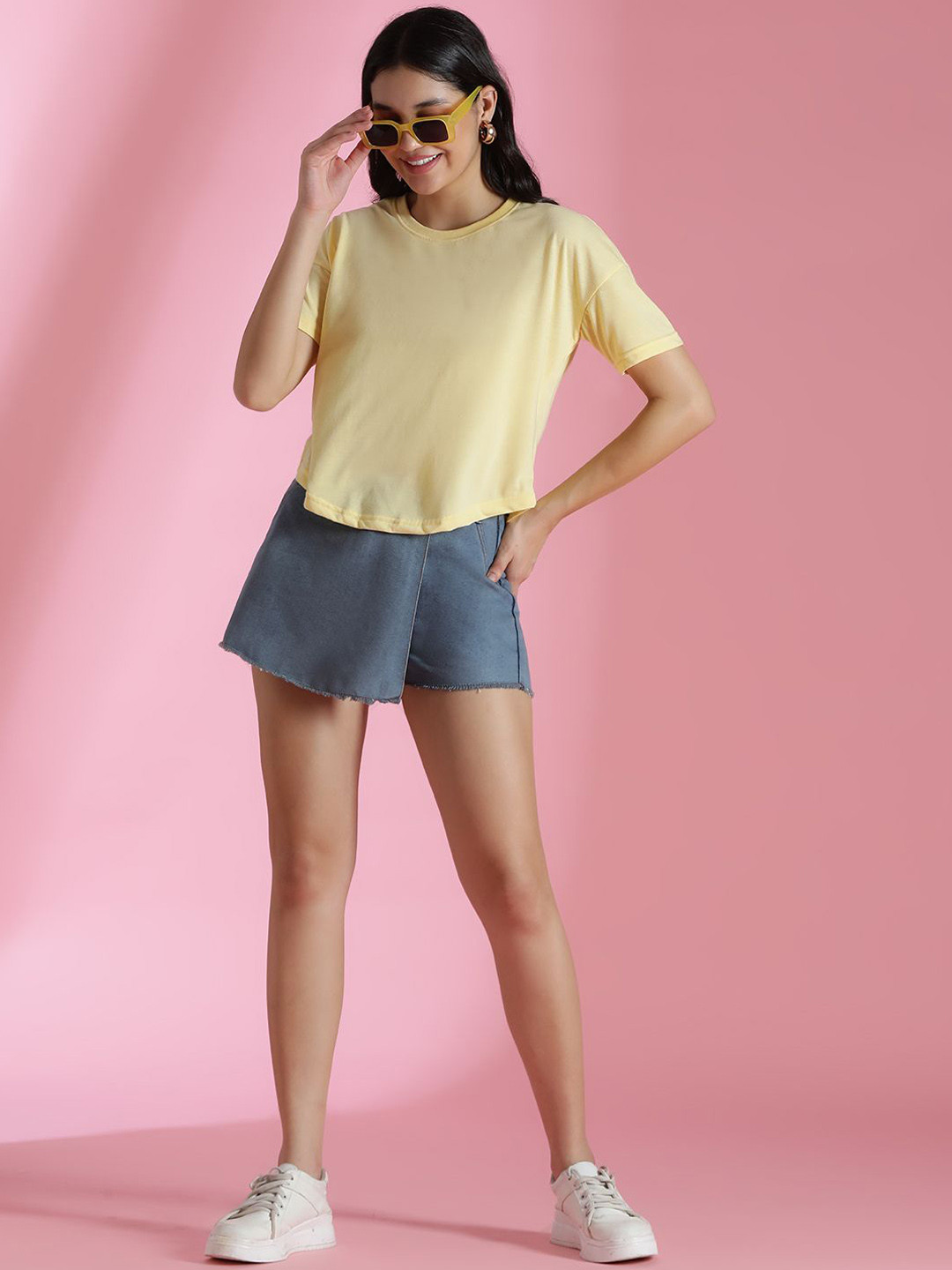 TALES & STORIES Mini Denim Skorts