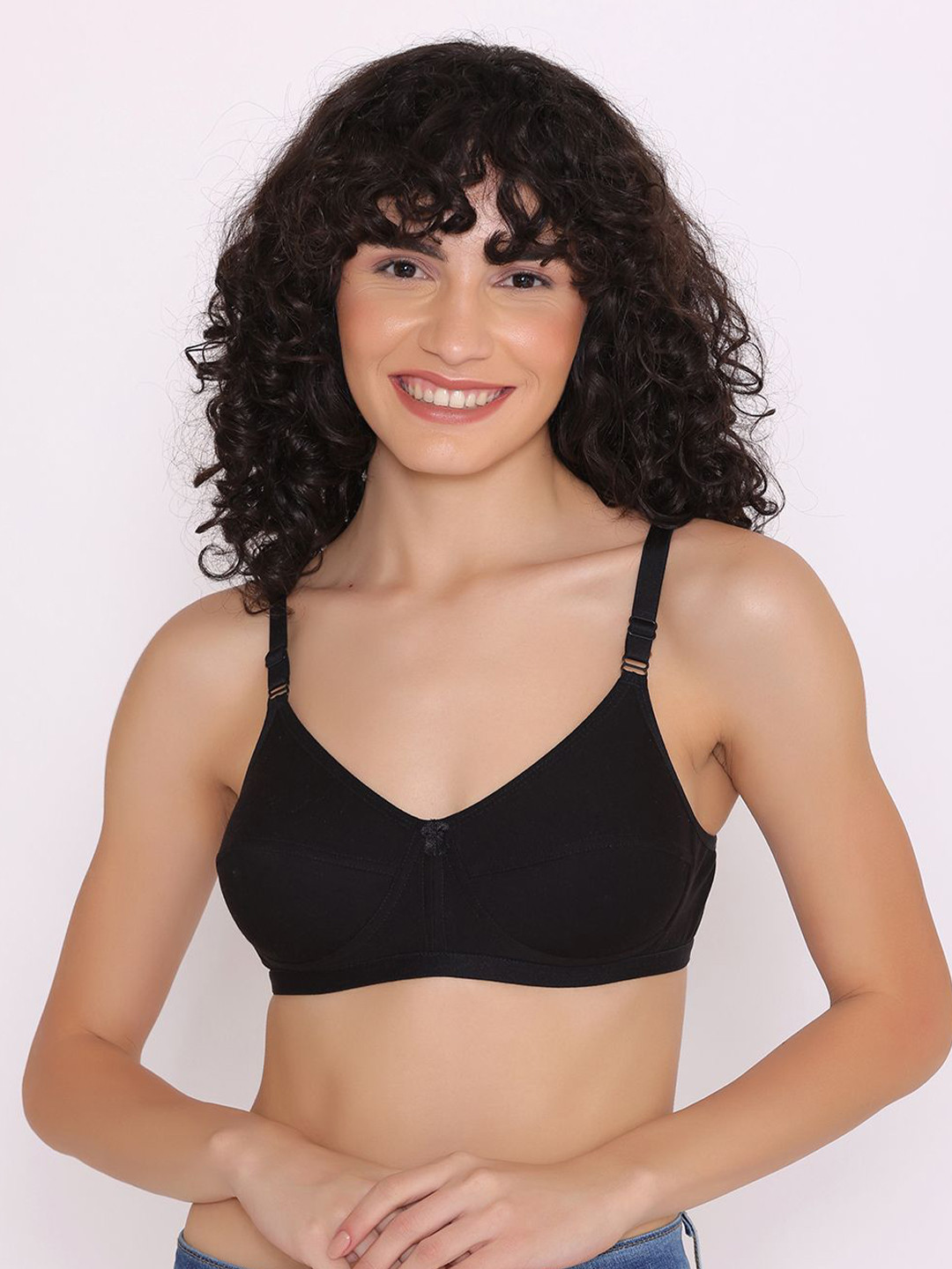 INKURV Women Solid Full Coverage Non-Padded Non-Wired Everyday Bra
