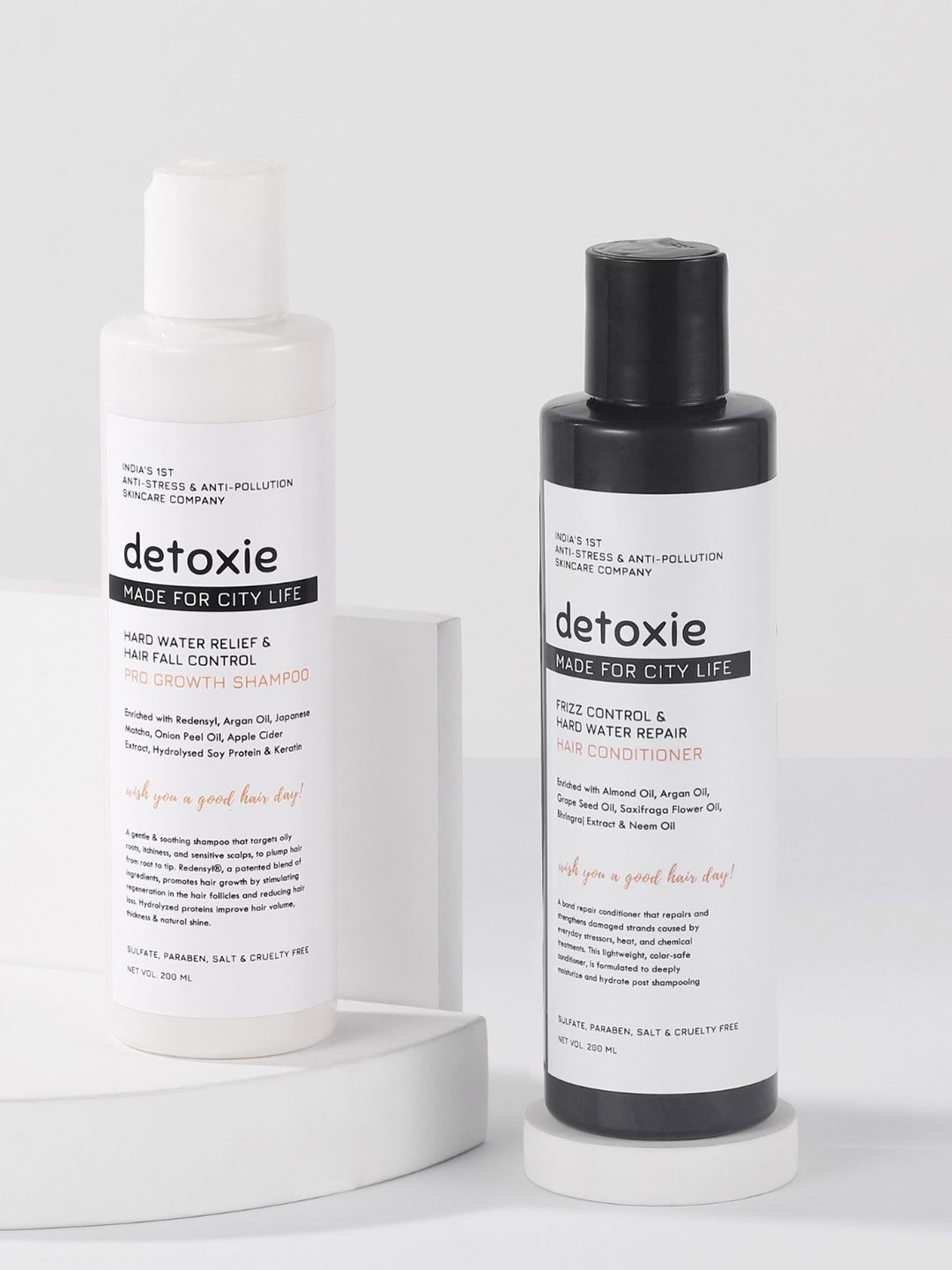 Detoxie Hard Water Repair Combo - Shampoo & Conditioner - 200ml Each