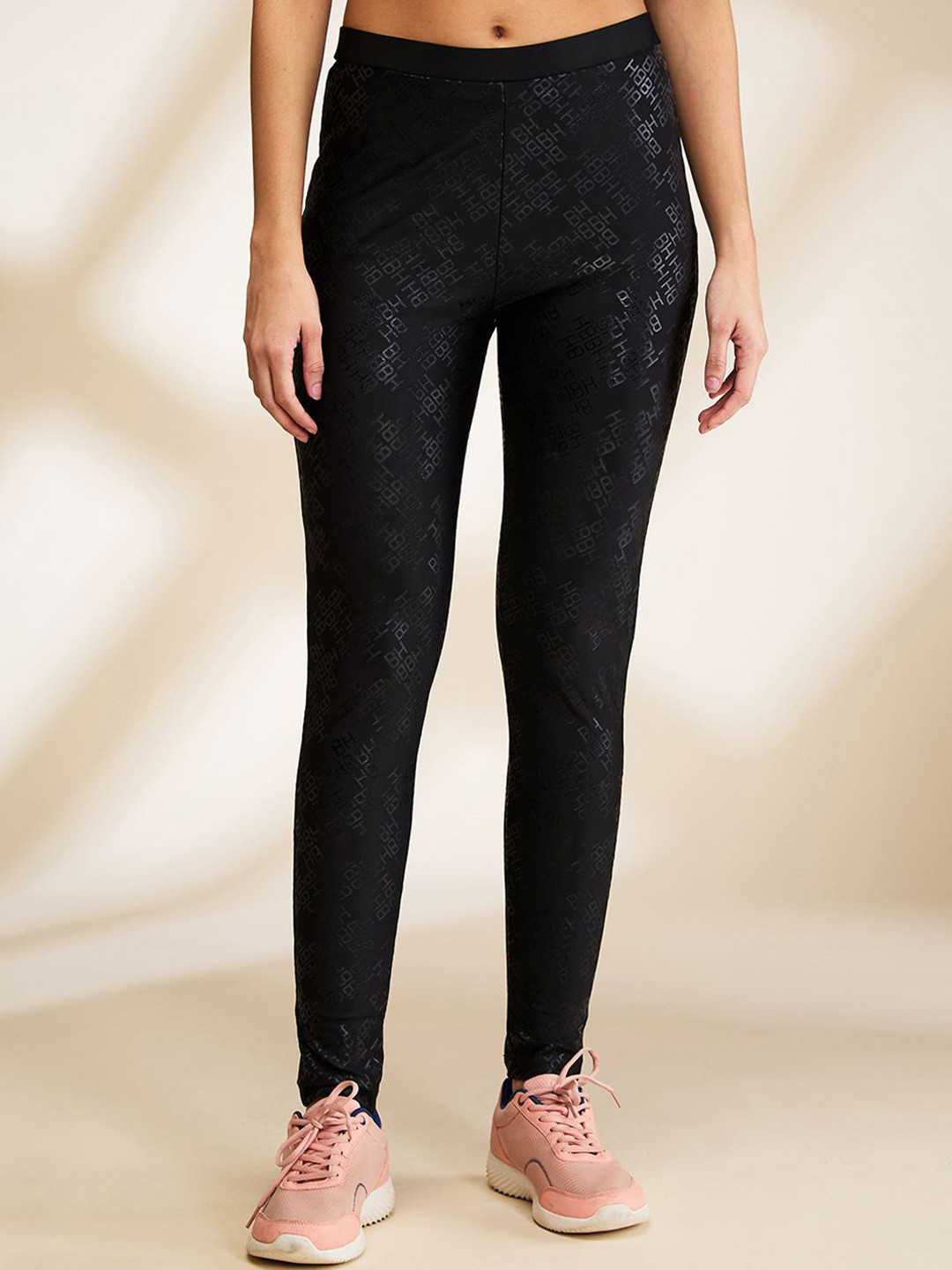 Being Human Women Printed Mid-Rise Ankle-Length Training Leggings